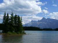 Two Jack Lake und Mount Rundle - Banff NP